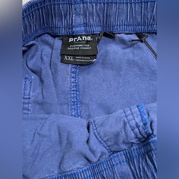 prAna Canyon Camp 7" Shorts Men’s Size XXL Organic Cotton Rich Sapphire - Picture 6 of 8